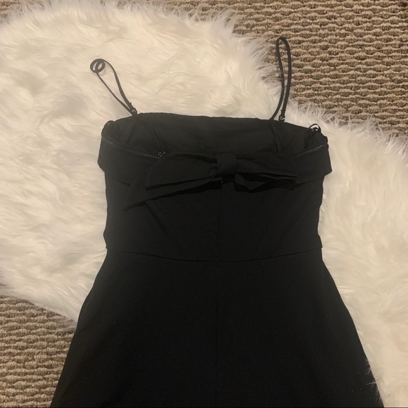 Banana Republic Black Strapless Dress Bow Back - Picture 5 of 10